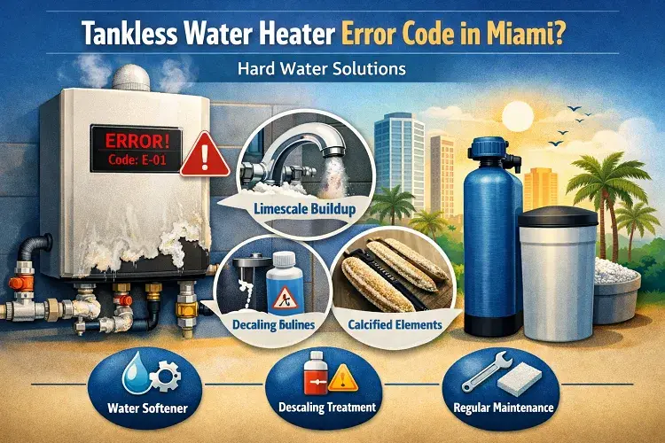 tankless water heater error code miami
