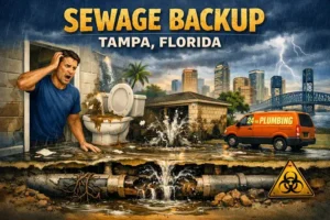 Sewage Backing Up After Heavy Rain