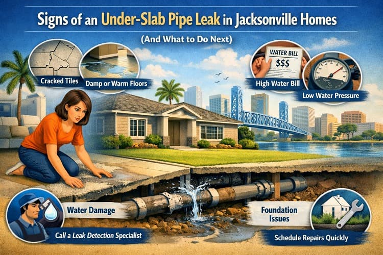 Slab Leak Signs in Jacksonville